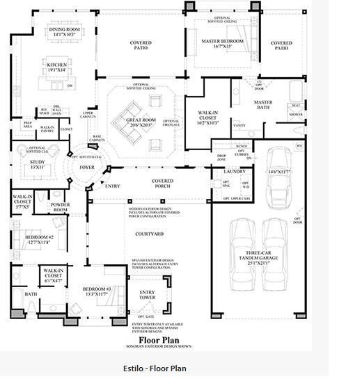 toll brothers los saguaros estilo floor plan toll brothers los saguaros estilo floor plan