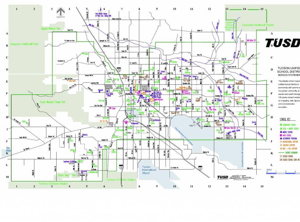 Tucson Unified School District Boundary Map