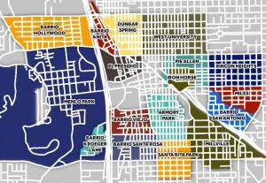 Downtown Tucson Neighbor Map