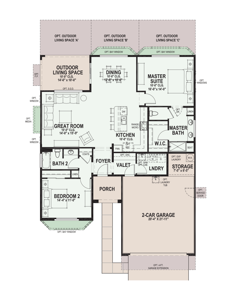 SaddleBrooke Ranch Hermosa Floor Plan