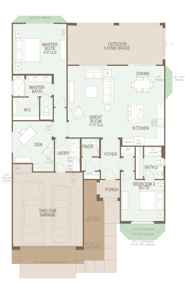 SaddleBrooke Ranch Dolce Floor Plan