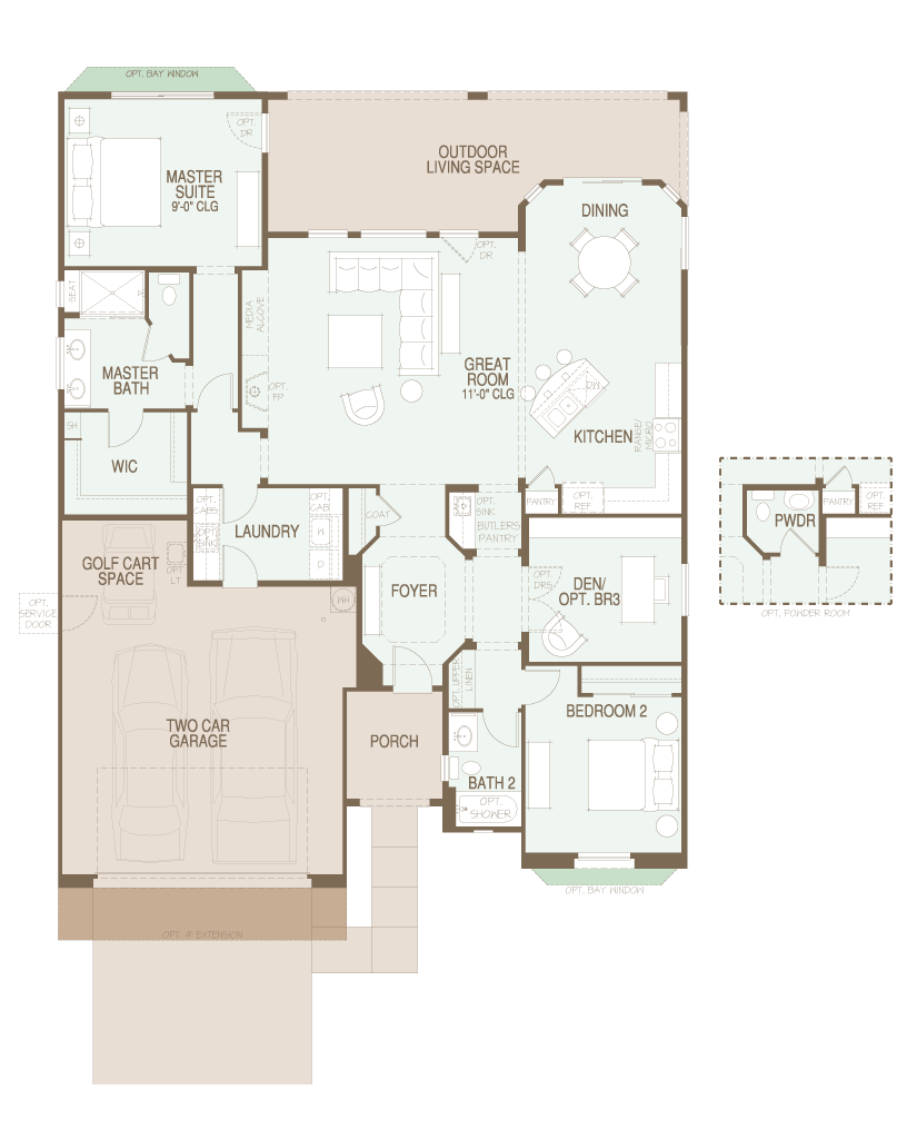 SaddleBrooke Artesa Floor Plan