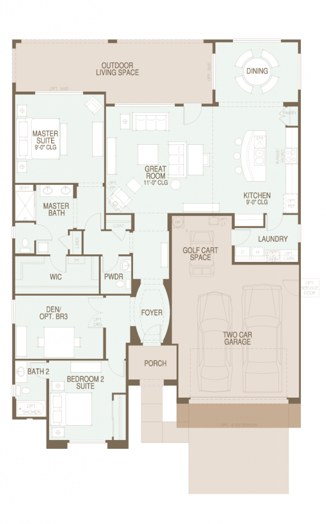 SaddleBrooke Ranch Strada Floor Plan