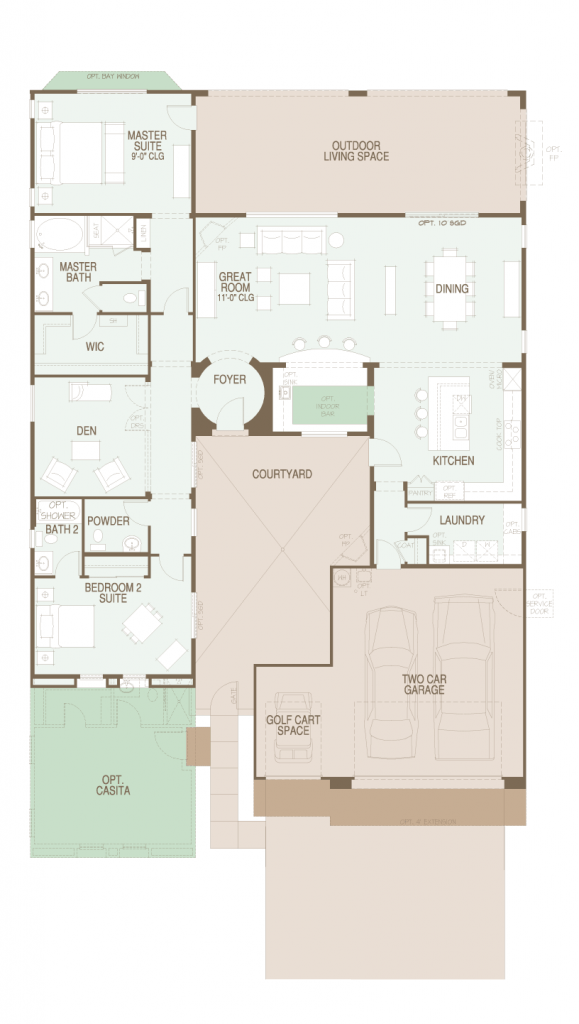 SaddleBrooke Mirasol floor plan