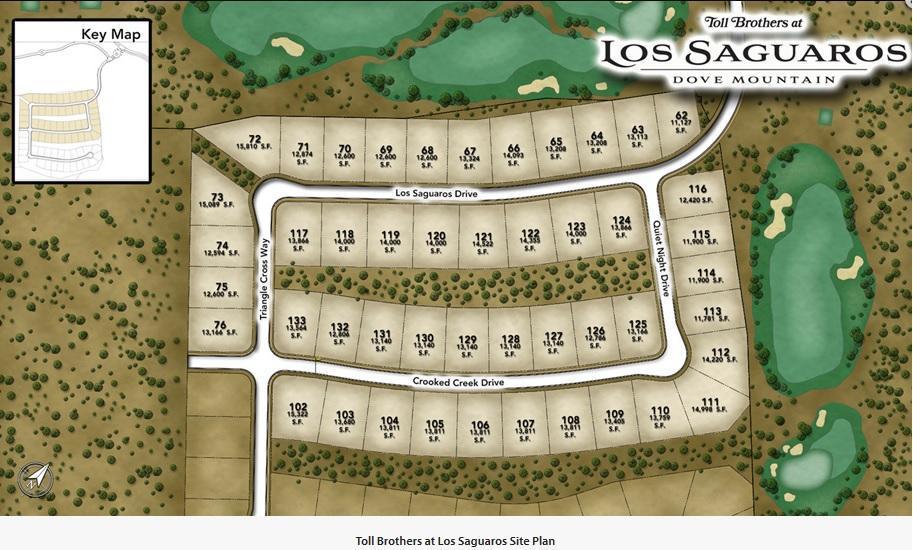 Toll Brothers At Los Saguaros Site Plan 