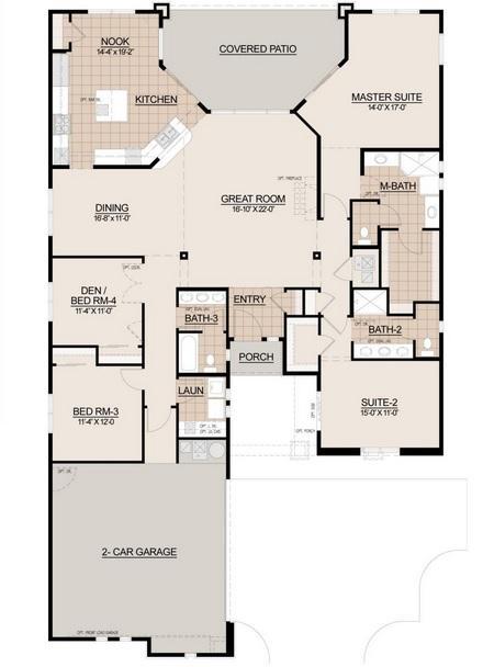 Boulder Pass Miramonte Floor Plan 2383