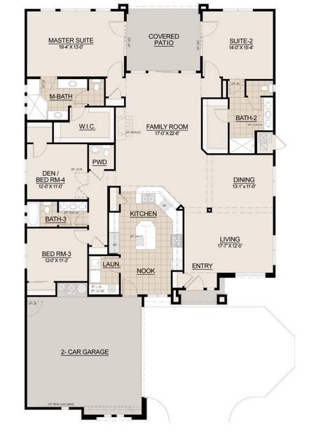 Boulder Pass Miramonte Floor Plan 2605