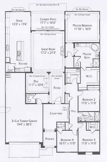 Center Pointe Vistoso Parker floorplan