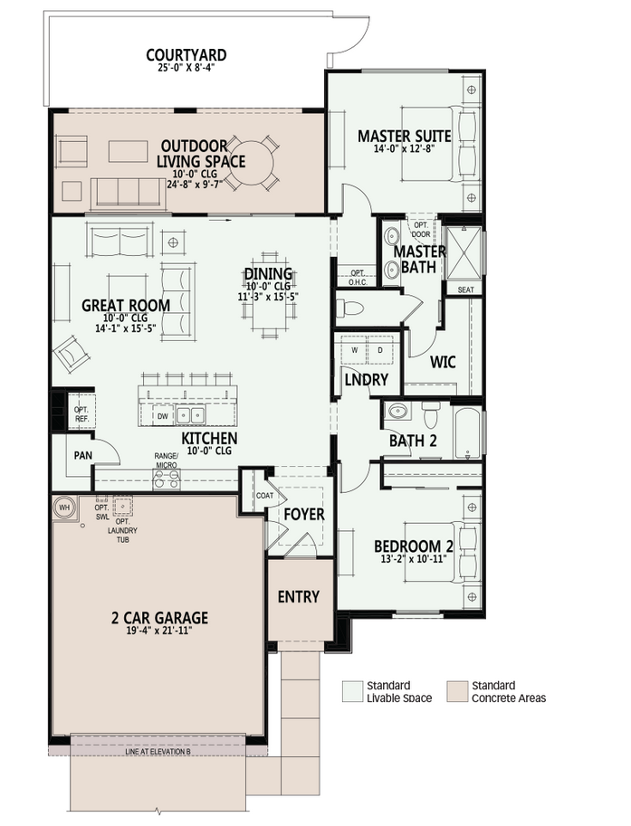 saddlebrooke ranch villas oro floor plan