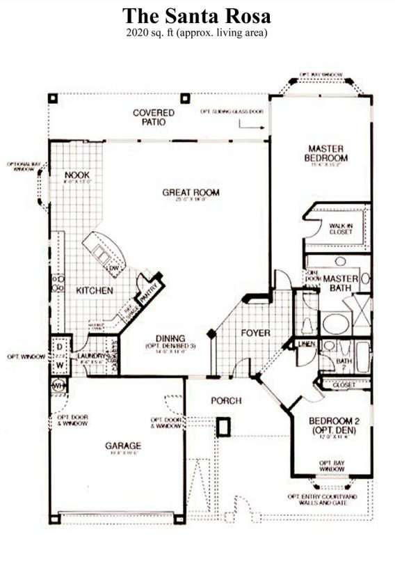 santa rosa floor plan highlands