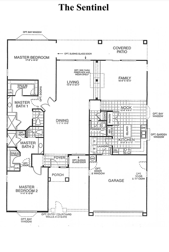 Sentinel floor plan highlands