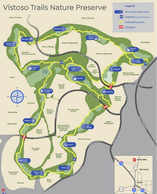 Vistoso Trails Map